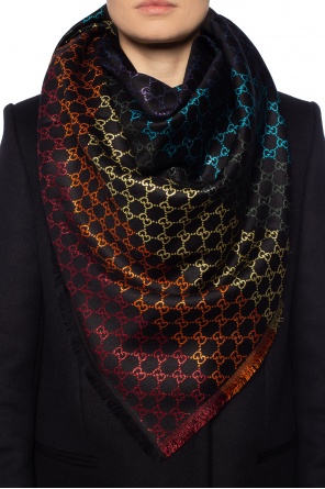 Reversible shawl with fringes, zdjęcie 2 Reversible shawl with fringes od Gucci